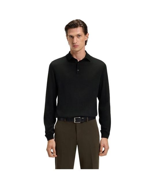 Boss Black Lancione Long-Sleeve Polo for men