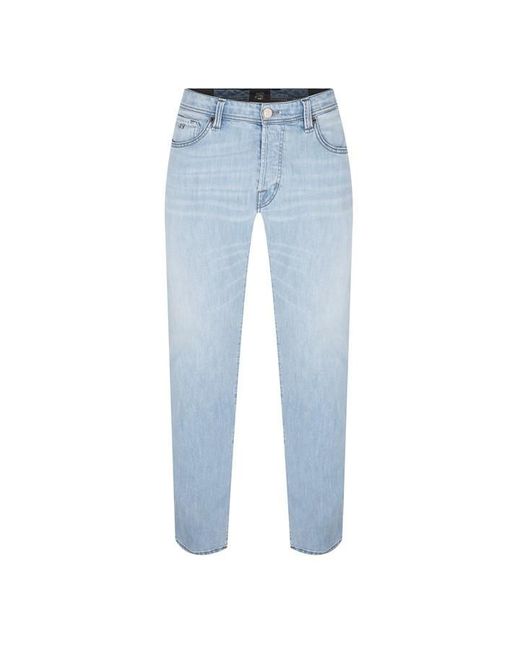 Sartoria Tramarossa Blue Leonardo Slim Jeans for men