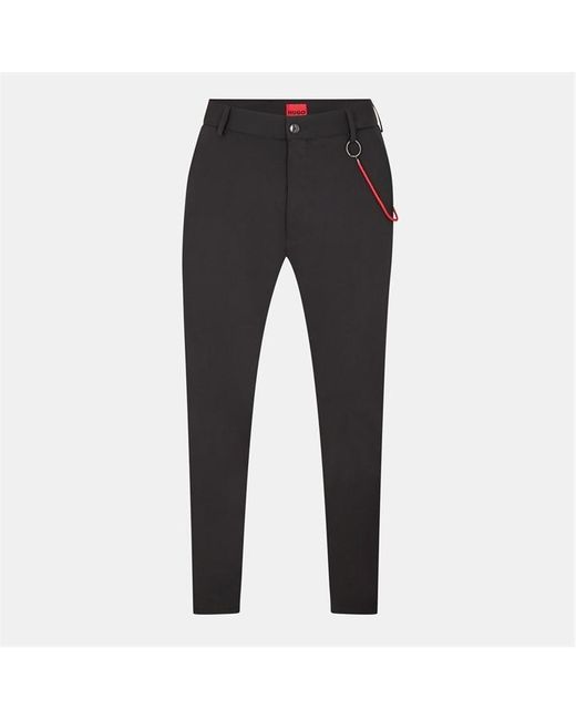 HUGO Black Gason214 Slim Fit Trousers for men