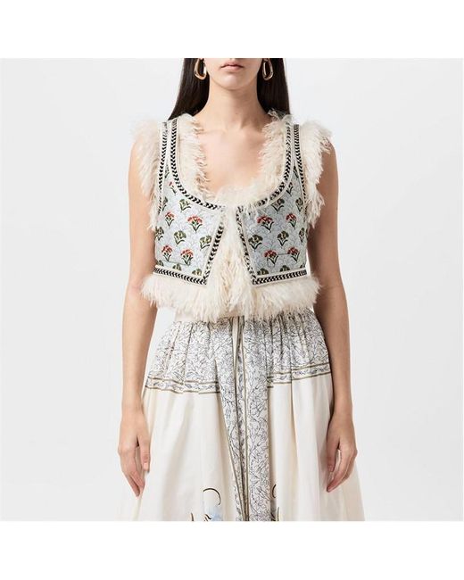 Giambattista Valli White Jacquard Waistcoat
