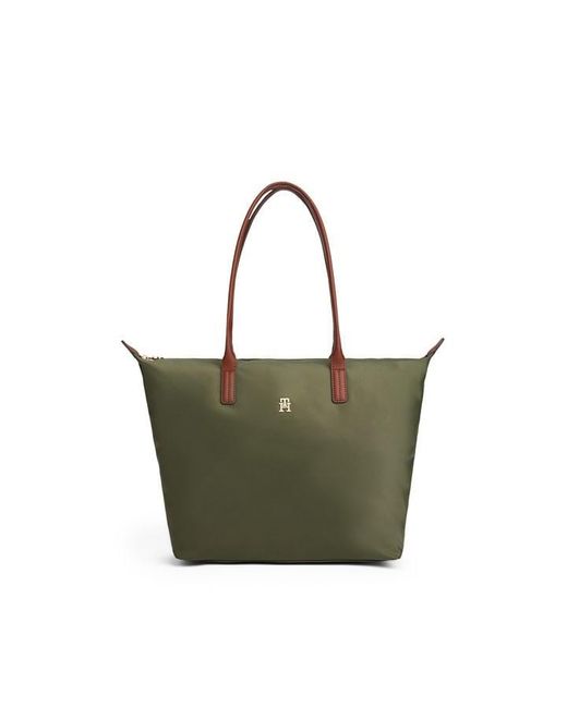 Tommy Hilfiger Green Popette Tote Bags