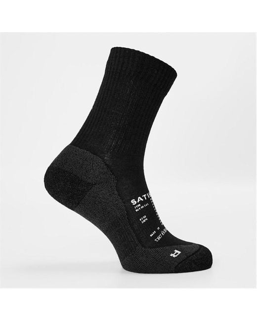 Satisfy Black Tube Socks for men