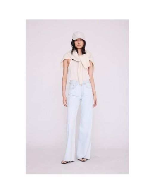 Anine Bing White Baseball Cap