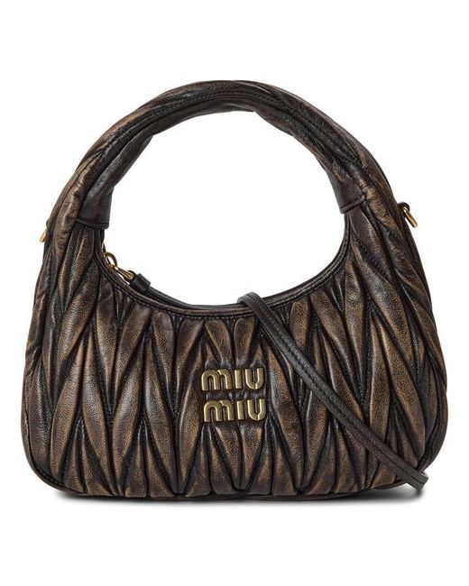 Miu Miu Black Grab Top Handle Bag