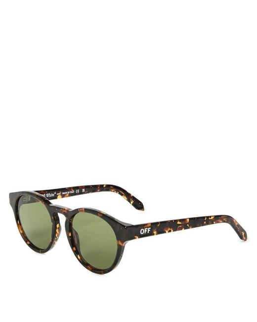 Off-White c/o Virgil Abloh Green Oakland Sun Square Sunglasses