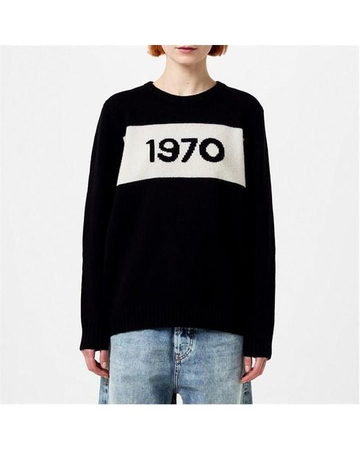 Bella Freud Black 1970 Oversized Jumper