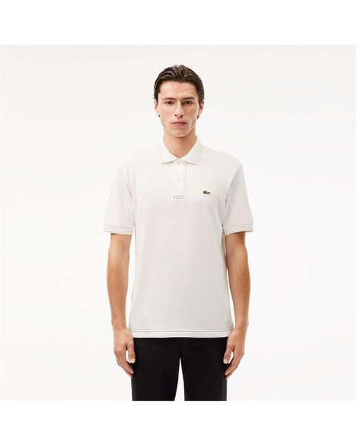 Lacoste White Classic Fit.12.12 Heavy Piqu¿ Polo Shirt for men