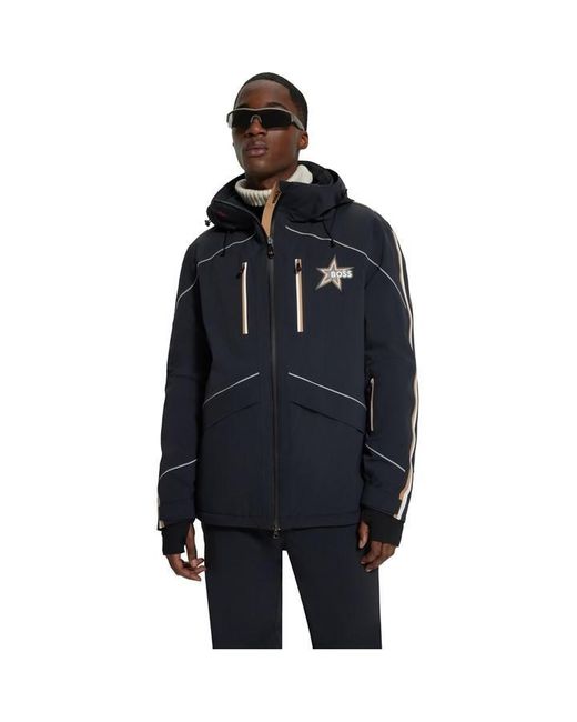 Boss Blue Technical Ski Jacket for men