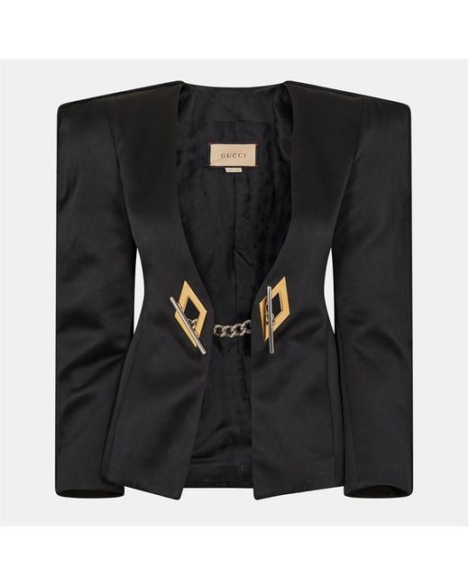 Gucci Black Structured Blazer