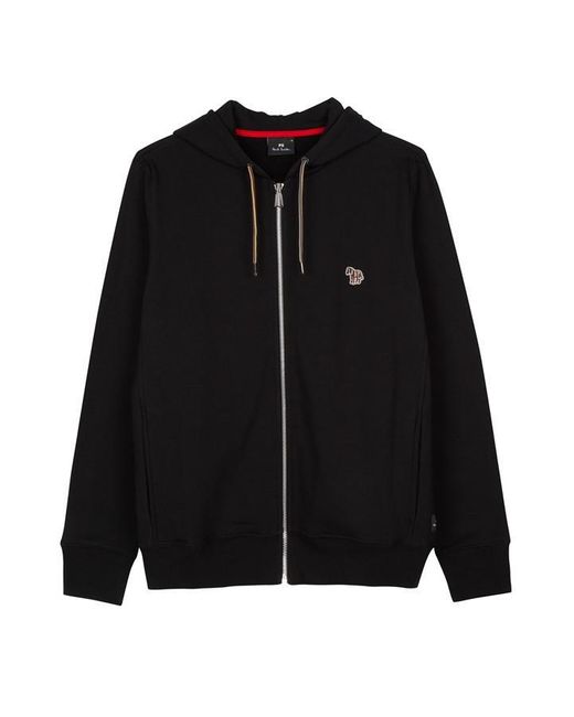 Paul Smith Black Zebra Zip Hoodie for men