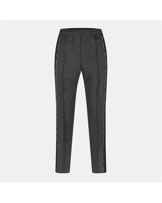 Gucci Blue Logo Wool Trousers for men