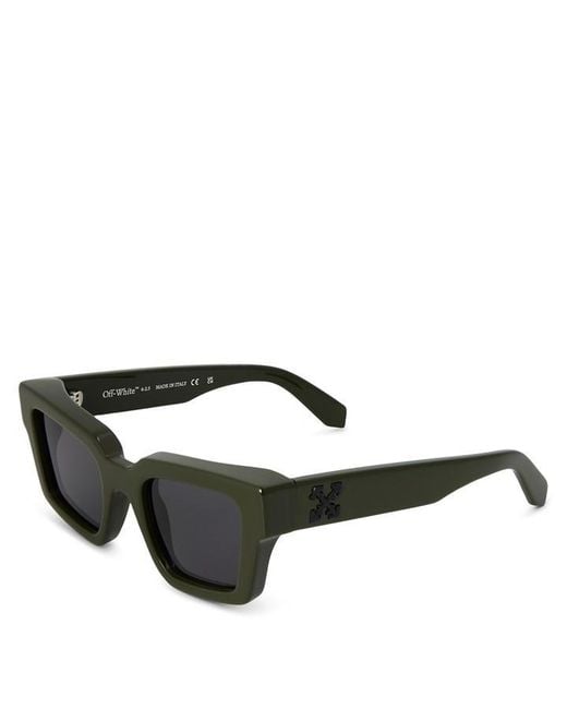 Off-White c/o Virgil Abloh Black Richardson Rectangle Sunglasses for men
