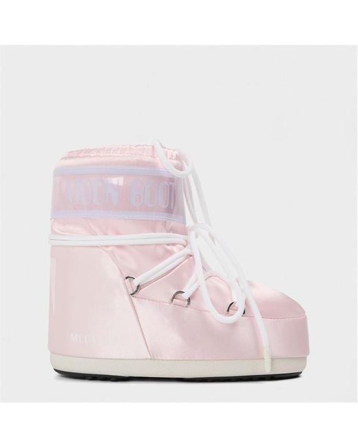 Moon Boot Pink Pearly Snow Boots