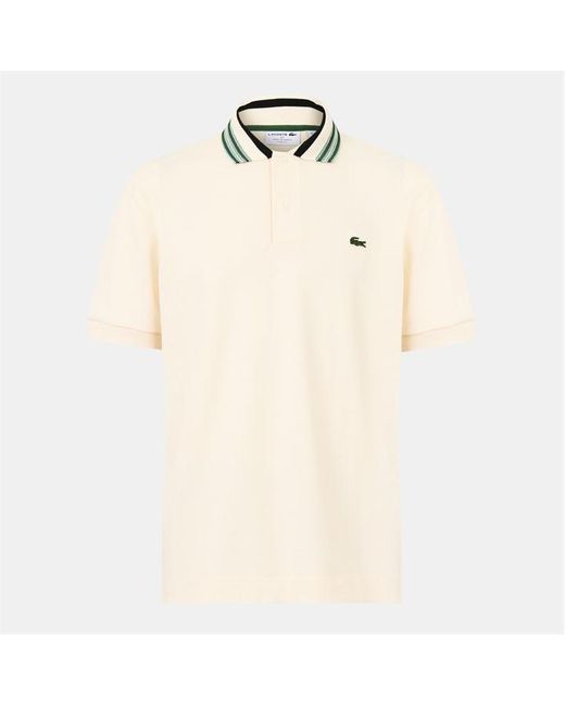 Lacoste Natural Short Sleeve Polo Shirt for men