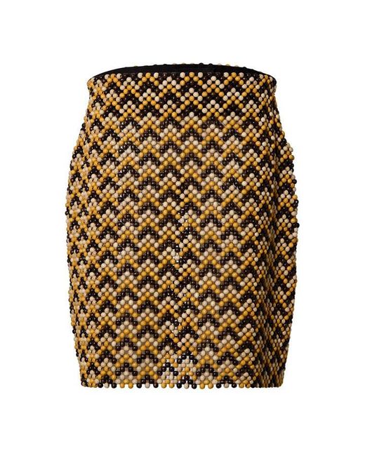 Bottega Veneta Natural Midi Skirt