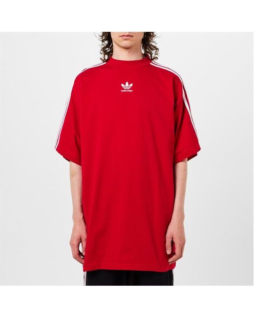 Balenciaga Red X Adidas Oversized T-Shirt for men