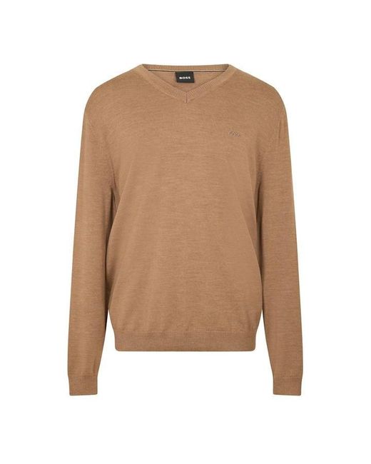 Boss Brown Batisse E Knitted Top for men