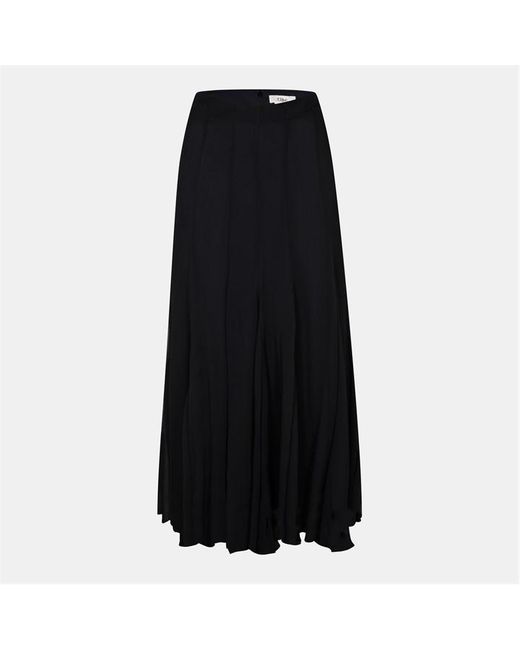 Chloé Black Silk Maxi Dress