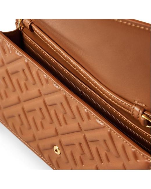 Fendi Brown Wallet On Chain Shoulder Bag