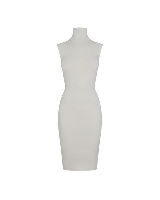 Vetements Gray Midi Knitted Bodycon Dress