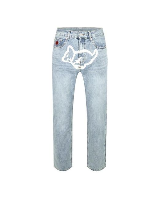ICECREAM Blue Ic Puppy Jeans Sn34 for men
