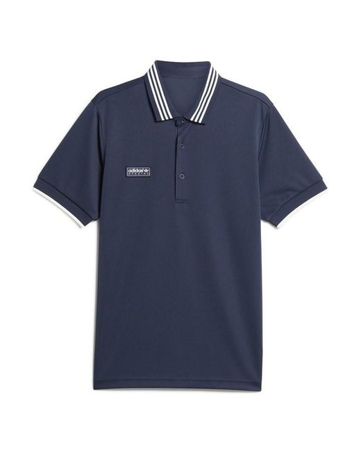 Adidas Originals Blue Spezial Short Sleeve Polo Shirt for men