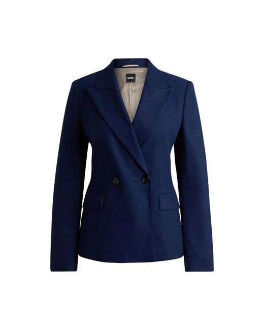 Boss Blue Jia Double Breasted Formal Jacket