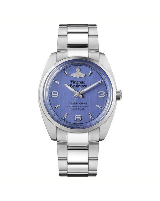 Vivienne Westwood Metallic Square Stainless Steel Water Resistant Analogue Quartz Watch