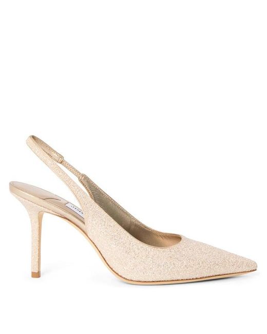 Jimmy Choo Natural Love 85 Slingbacks