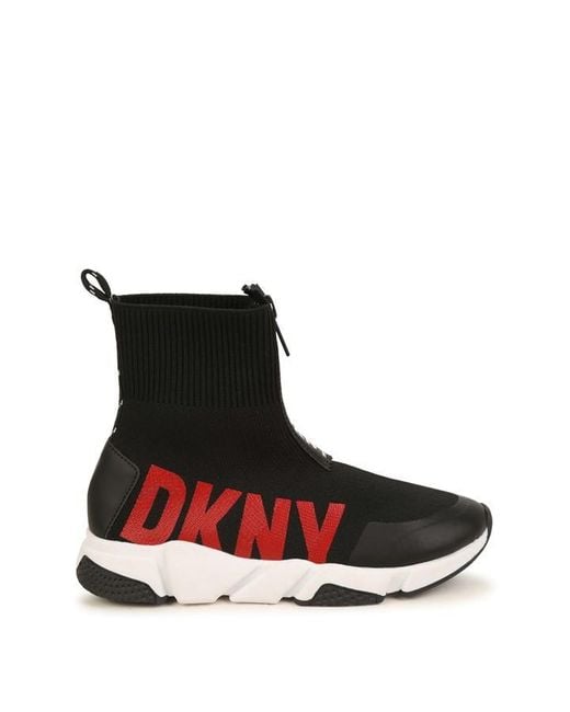 DKNY Brown Sck Zip Trnr for men