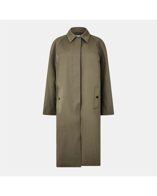 Anine Bing Green Randy Oversized Trench Coat