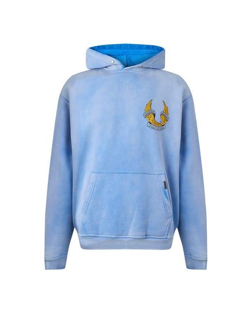 REPRESENT X BELSTAFF Blue Overhead Hoodie for men