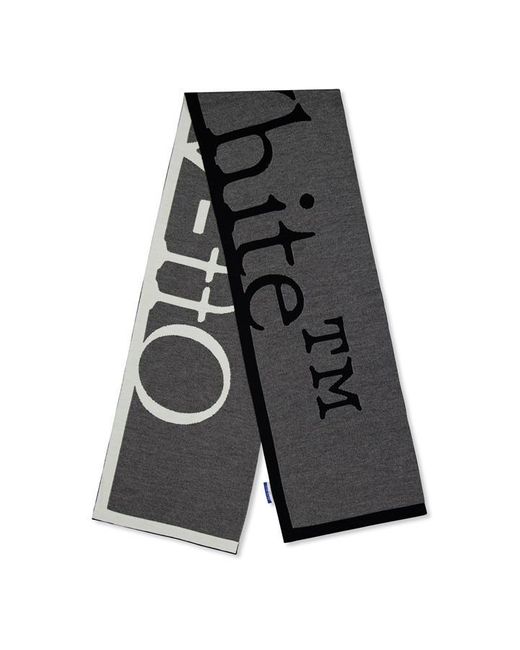 Off-White c/o Virgil Abloh Gray Bookish Scarf