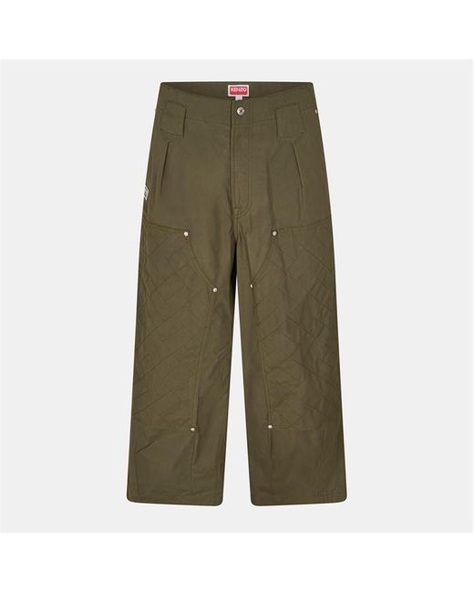 KENZO Green Knzo Weave Kimono Overshirt for men