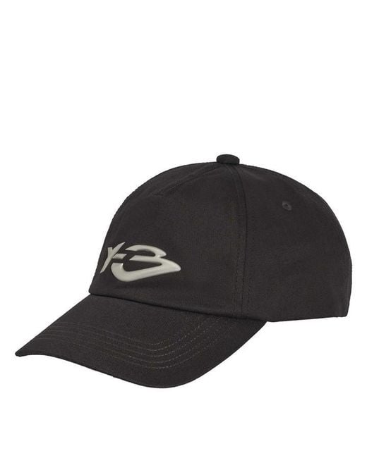 Y-3 Black Liquid Logo Cap for men