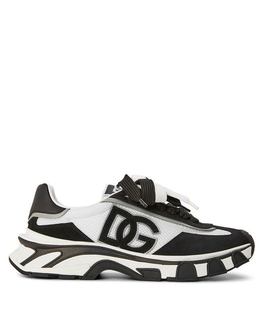 Dolce & Gabbana Black Dg Frami Mesh Runner Sn61 for men