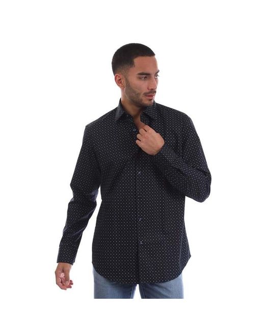 Boss Gray H Joe Kent Oxford Long Sleeve Shirt for men