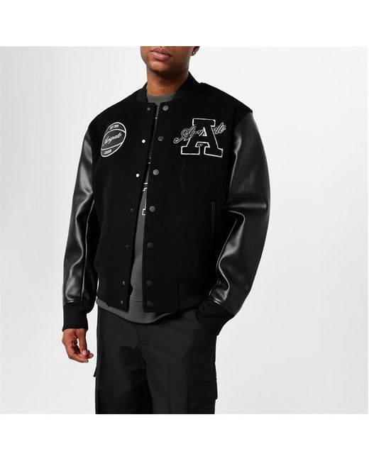 Axel Arigato Black Hudson Varsity Jacket for men
