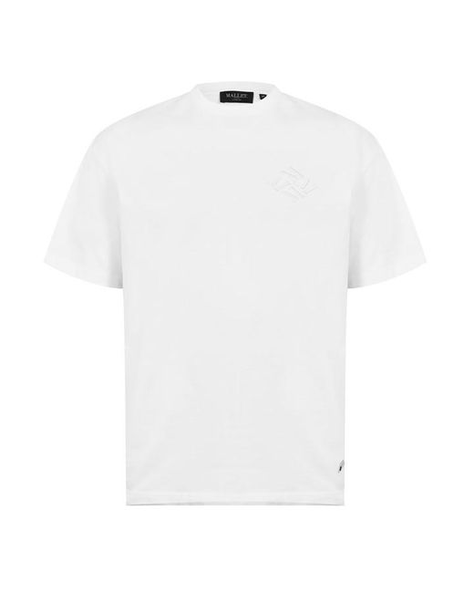 Mallet White Embroidered 4m T-shirt for men