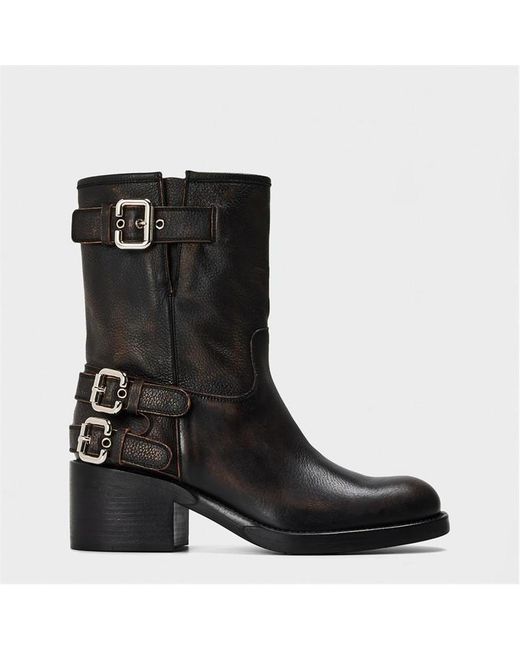 Chloé Black Biker Boots
