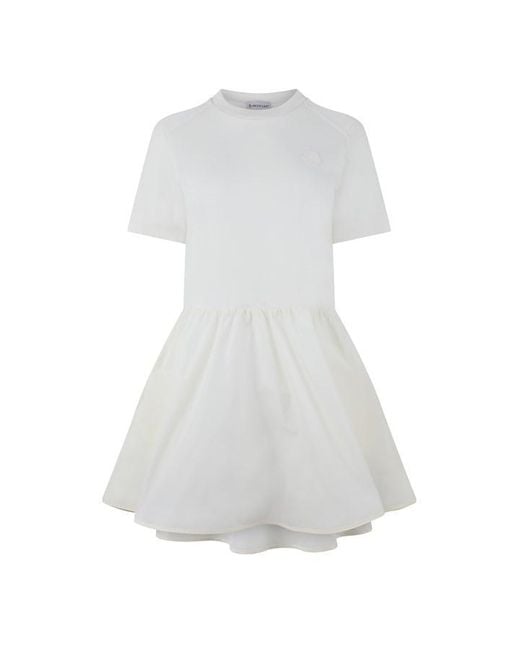 Moncler White Dress Ld43