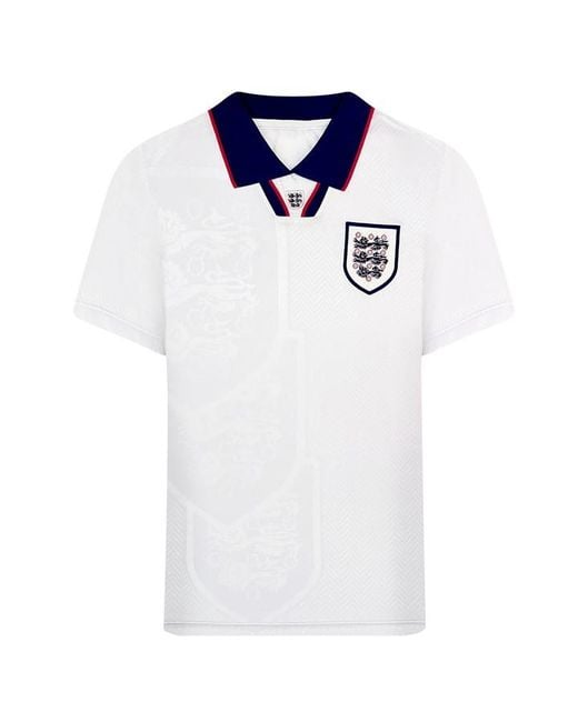 Score Draw White England Home Shirt 1993/94 for men