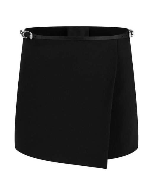 Givenchy Black Giv Mini Skirt Ld43