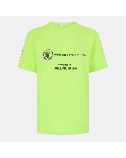 Balenciaga Green World Food Programme T-Shirt