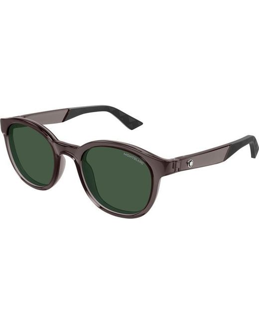 Montblanc Green Round Sunglasses for men