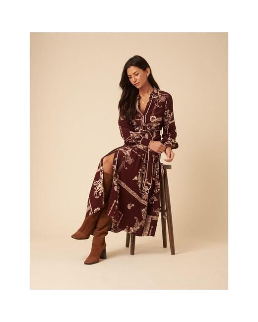 Nobody's Child Brown Brooklyn Shirt Midi Dress
