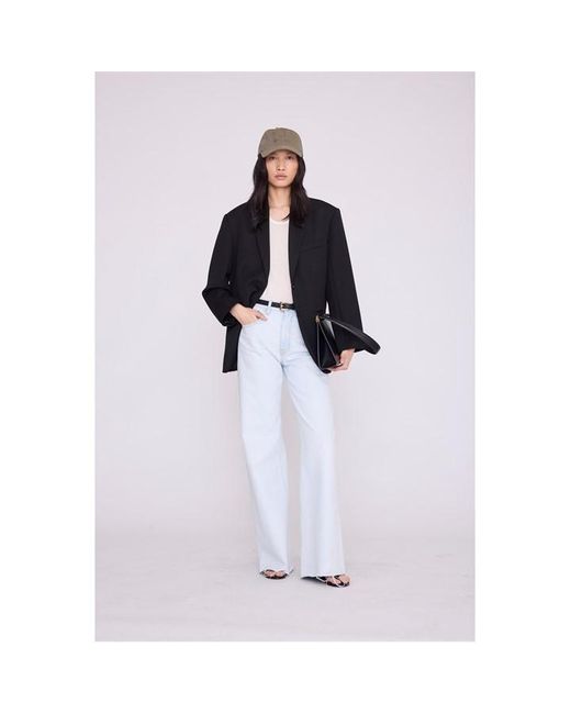 Anine Bing White Baseball Cap