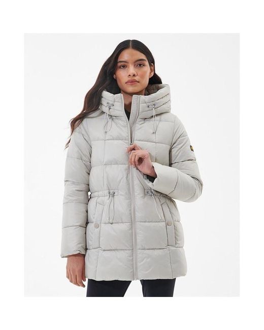 Barbour Gray Ennis Quilted Jacket