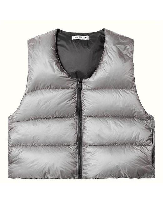 Cole Buxton Gray Down Insulated Gilet for men
