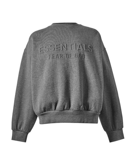 Fear Of God Gray Crew Sweatshirt for men